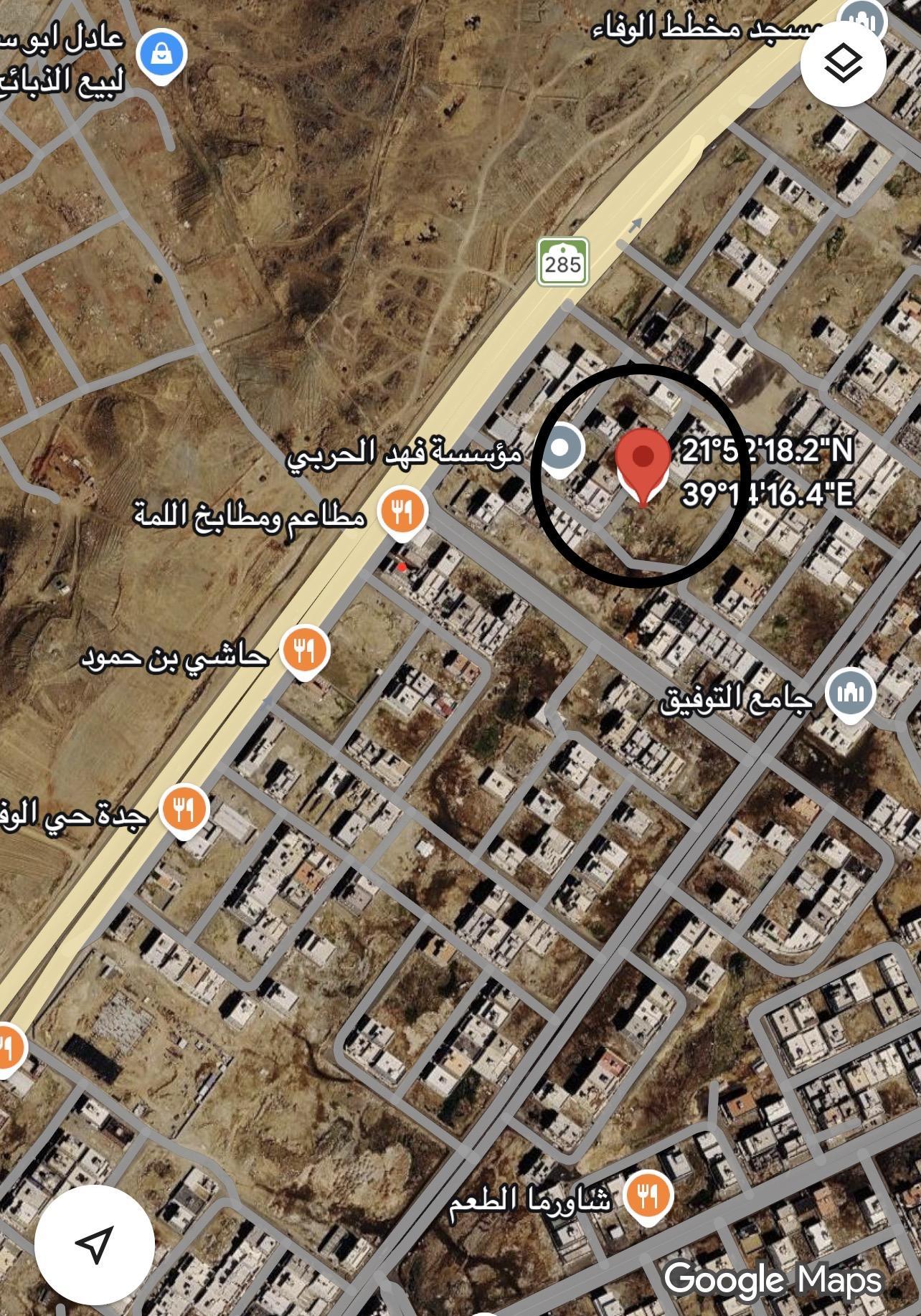ارض للبيع في جدة حي الوفاء